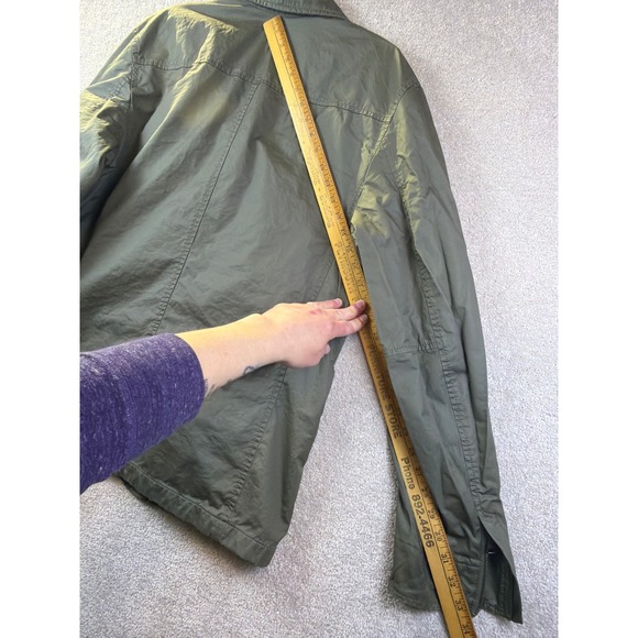 Banana Republic Field Jacket Mens Large Green Military Utility Chore Coat - Picture 7 of 7
